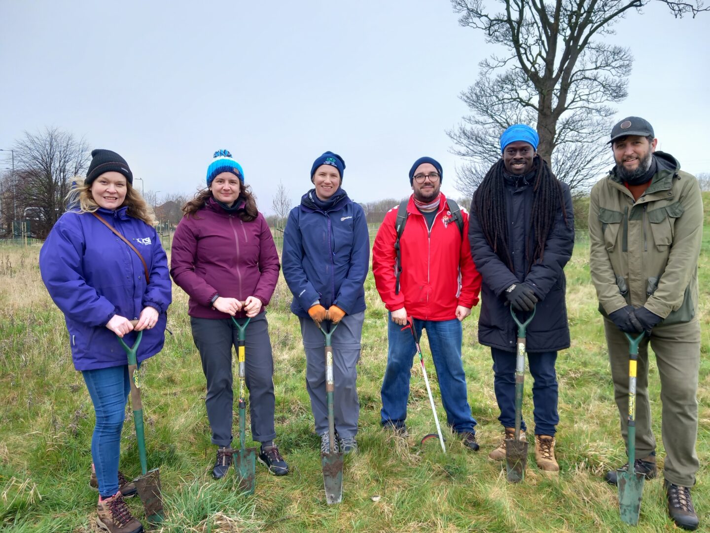 Tree Planting By Saughton Tram Stop - Treetime Edinburgh : Treetime 